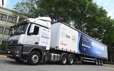 Veículos abastecidos com biocombustível 100% emitem cerca de 65% menos CO2 que os com B15, indica teste da Mercedes-Benz e da Be8