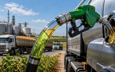 O Brasil pode chegar com 20% de biodiesel no óleo diesel: a Lei do Combustível do Futuro prevê aumento anual de um ponto, e o governo quer aprovar o próximo passo, de 15% para 16%, ainda neste ano