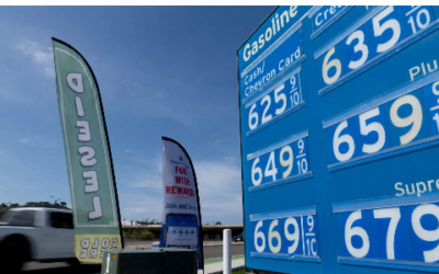 Com petróleo em alta, gasolina nos EUA sobe a US$ 4,31 e diesel bate recorde